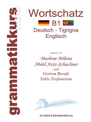 cover image of Wörterbuch B1 Deutsch--Tigrigna--Englisch Niveau B1